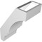 Ekena Millwork 5 1/2-in. W x 8-in. D x 12-in. H Balboa Architectural Grade PVC Knee Brace BRCP055X08X12BOA - alternate 6